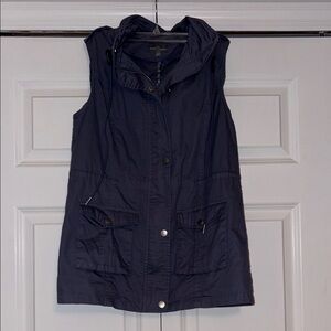 Market & Spruce Deep Purple/Blue Zip up Vest